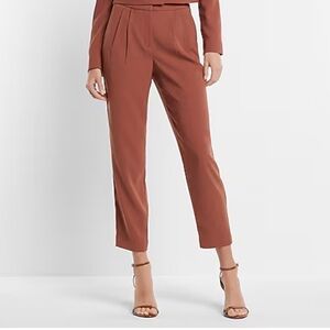 NEW! Express Stylist Super High Waisted
Pleated Ankle Pant | Size 6 | Rust Color